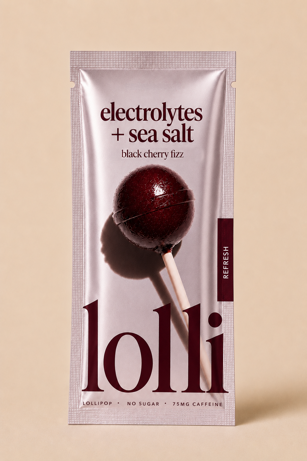 Lolli electrolytes + sea salt — black cherry fizz